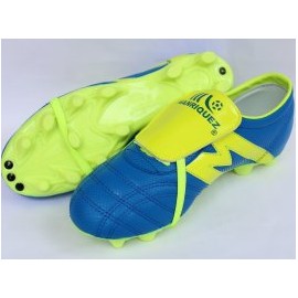 2232-Zapato de fútbol Manríquez Profesional Azul/Amarillo Fluorescente