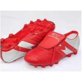 2262-Zapato de fútbol Manríquez Mithos Rojo/plata
