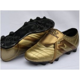 2267-Zapato de fútbol Manríquez Profesional Mid Sx dorado/negro