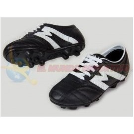 2955-Zapato de fútbol marca Manríquez mod MID TX color negro con blanco